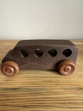 School Bus, Wooden, 6.5 Inches Long