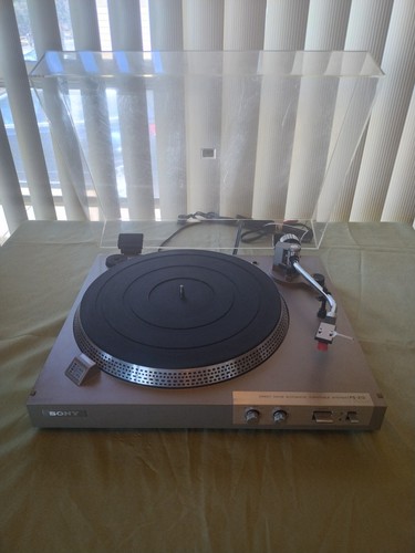 SONY PS-212(2) TURNTABLE WORKING DIRECT DRIVE SEMI AUTO SONY CART/NEW STYLUS