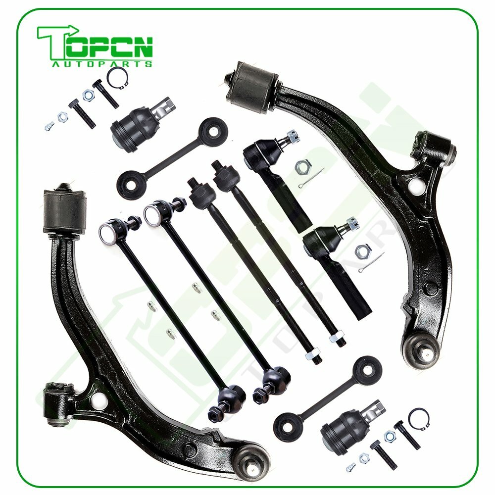 12pcs Suspension Kit Control Arm Tie Rods for Dodge Caravan 96 97 98 99 00