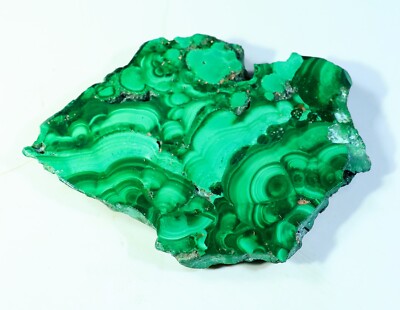 204 CT NATURAL FLOWER PLUME MALACHITE POLISH SLAB TILE UNTREATED GEMSTONE MJ-656