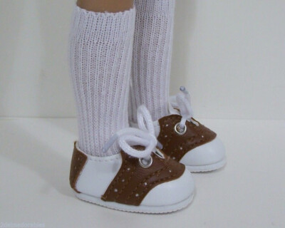 Brown Saddle CF Doll Shoes For Dianna Effner 13'' Vinyl Little Darling (Debs*)