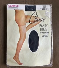 Vintage Clarice Navy Blue Pantyhose Size C NOS NEW