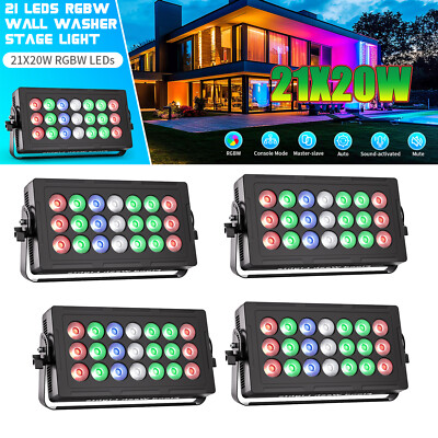 420W Wall Wash Stage Lighting 21LED RGB DMX512 Xmas Disco Dance KTV Party Bar