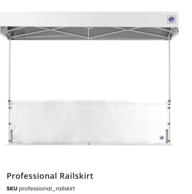 10'x10' EZ-Up 10  RAIL SKIRT for  Exhibit Convention Canopy Outdoor Party Tent