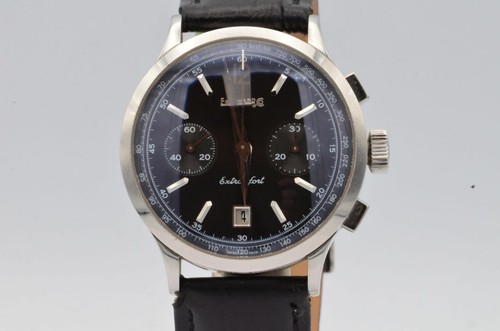 Eberhard & Co Extra Fort Chrono Automatic Men Watch 31951 40mm Steel Beautiful