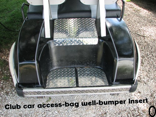 Club Car DS Golf Cart Polished Aluminum Diamond Plate Access Panel cover - Picture 5 of 6