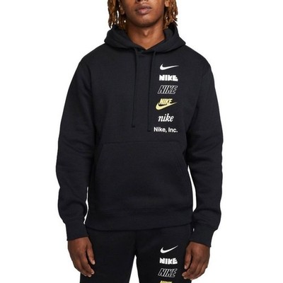 Nike Men's Hoodie Club BB PO Hoodie Mlogo Hooded Sweatshirt DX0783-010