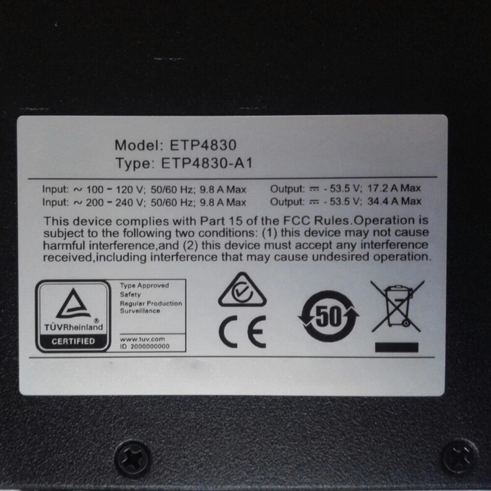 Für ETP4830-A1 OLT Netzteil Platine R4815N1 Rack Netzteil 48V 30A - Bild 3 von 4