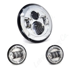 LETRIC LIGHTING CO. 7 LED Headlight w/Passing...