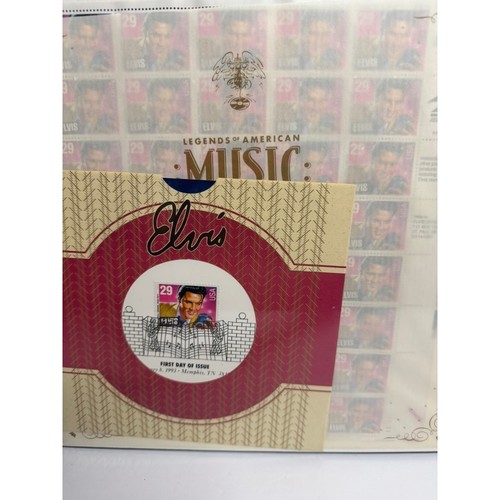 Elvis Presley Complete Collection 9918 Legends of American Music 1993 Stamp Set