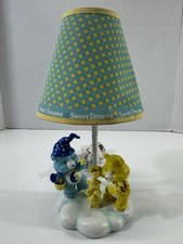 Vintage Care Bears Sweet Dreams Night Light Lamp Sun Moon Cloud,Tested