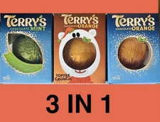 Terry Chocolate 3 In 1 Pack of 3 Chocolate Selection Box Chocolate Gift Box New