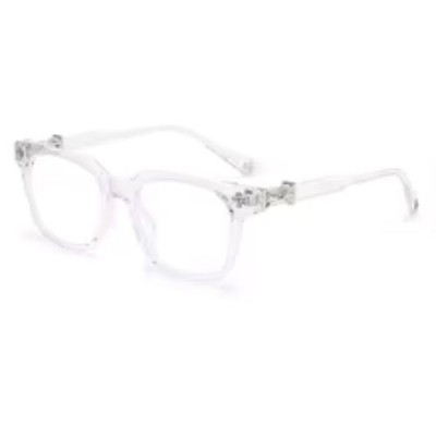 Blue Light Blocking Chrome Fashion Glasses Unisex Clear Lens Eyewear