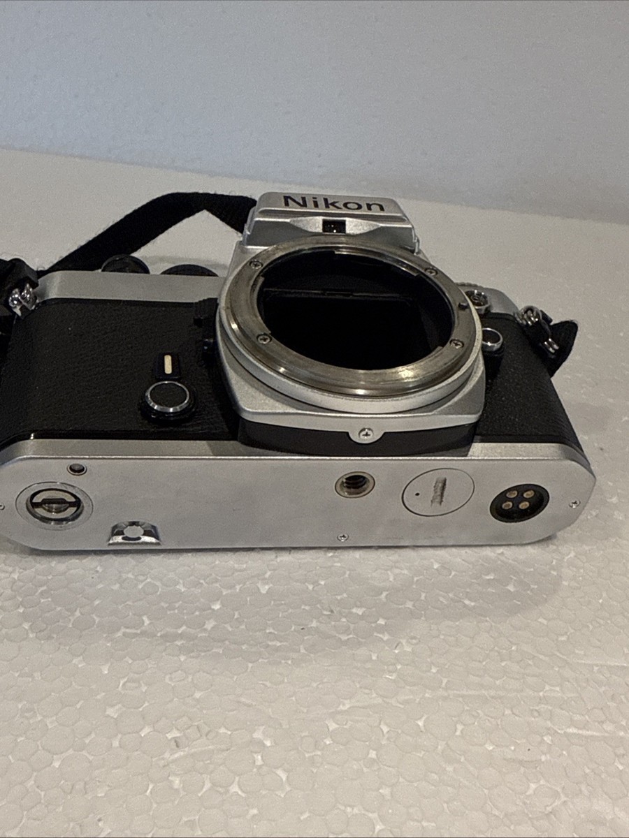 Nikon FE Silver SLR MF 35mm Film Camera Body | eBay