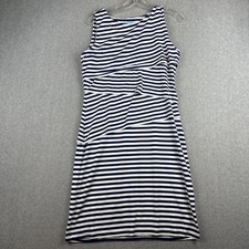 J McLaughlin Dress Womens M Nicola Tiered Catalina Sleeveless Stretch Preppy