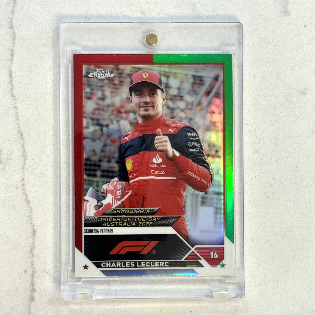 2023 Topps Chrome Formula 1 F1 #168 CHARLES LECLERC Red Green