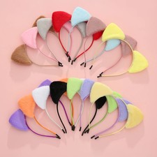 Cute Furry Cat Headband Animal Ears Soft Women's Party Makeup Hair Accessory