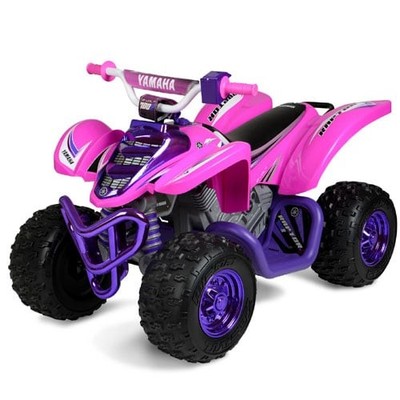Yamaha 12 Volt Electric Raptor Quad Bike ATV Girls Pink and Purple