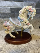 Lenox Carousel Circus Horse Figurine Vintage Porcelain Merry Go Round Equestrian