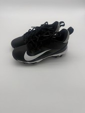 Nike Alpha Alpine  4  Cleats, Size 3.5 Youth, Black/White
