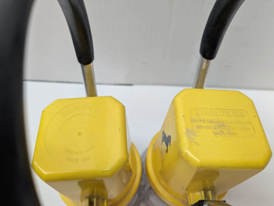 Pair Vintage Norfolk Southern Lantern Starlite 292 Flashlight Yellow Railroad Foto 3 de 4