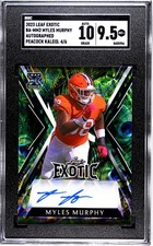 2023 Leaf Exotic Myles Murphy RC SGC 9.5 w/10 Auto Peacock /6