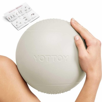 Small Exercise Ball，9-inch Pilates Ball with Anti-Burst Technology for Stabil...
