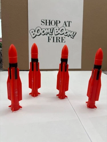 GI Joe USS Flagg Missile Lot Set of 4 w original Decals. Great shape