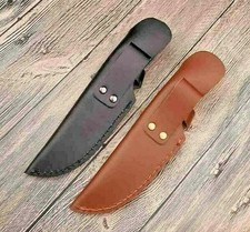Funda de cuero hoja fija cuchillo funda con cinturón lazo cuchillo vaina