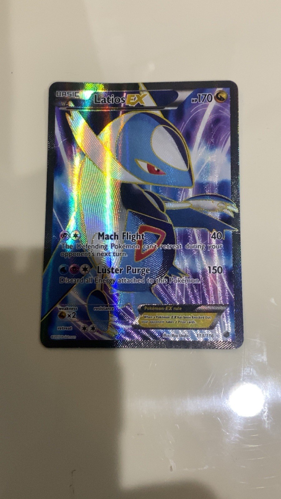 Latios EX (113 Full Art) 113/116 Plasma Freeze Holo NM