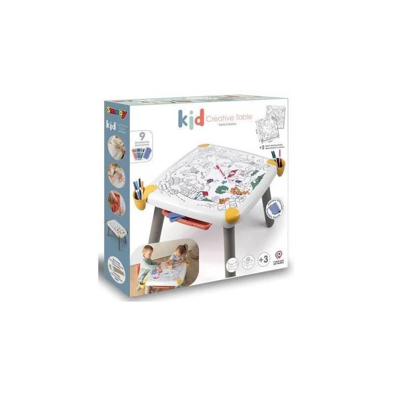 Table Créative Smoby avec Plateau Feutre Effaçable pour Activités Manuelles - 2
