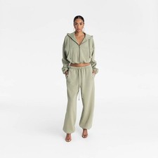 KBB by KAHLANA Women's High-Rise Straight Leg 'The Dwayne Sweats' - Olive S