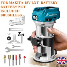 6 Speeds Cordless Brushless Wood Trimmer Compact Router For Makita 18V Battery