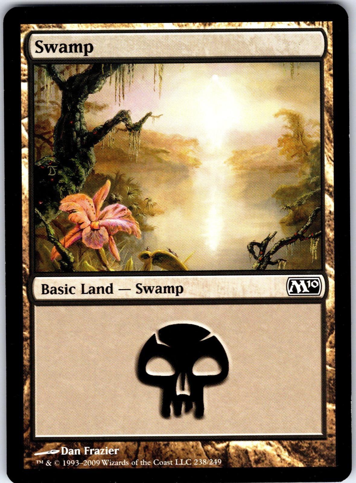 Swamp (238) 238 Land Magic 2010 (M10) Magic: The Gathering Lightly Played