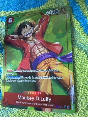 ONE PIECE カードゲーム MONKEY D. LUFFY #014 One Piece TCG English ST21-014 Monkey D Luffy Alt Art Parallel | eBay