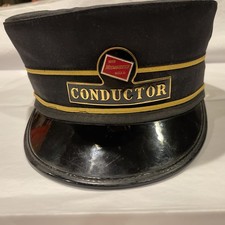 Vintage The Milwaukee Road Conductor Hat with Enameled Badge and CMStP&P Buttons