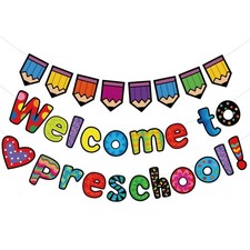 Welcome Back Banner Decorations Classroom Decoration Welcome Bulletin Board B...