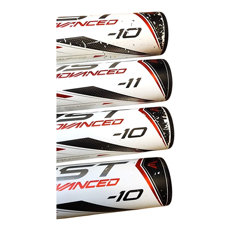 Lote de 4 bates de softbol Easton Ghost Advanced de doble barril para práctica de bateo Foto 3 de 4