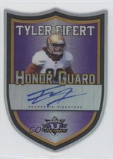 2013 Leaf Valiant Honor Guard Auto Purple 7/15 Tyler Eifert #HG-TE1 Auto 3n1
