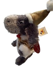 Disney Store Winnie The Pooh Eeyore Plush Musical Christmas Bean Bag 2005 Read