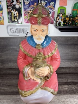 General Foam 25'' Christmas Nativity Sitting Red King Wise Man Magi Blow Mold