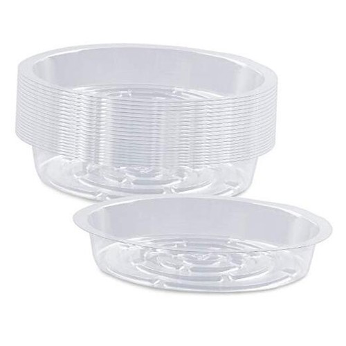Rocutus Plant Saucer,20 Pack Plastic Plant Saucer Drip Trays Small Plant Plate