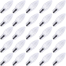 25 Pack C9 Led Replacement Christmas Light Bulb, C9 Shatterproof Led Bulb for C