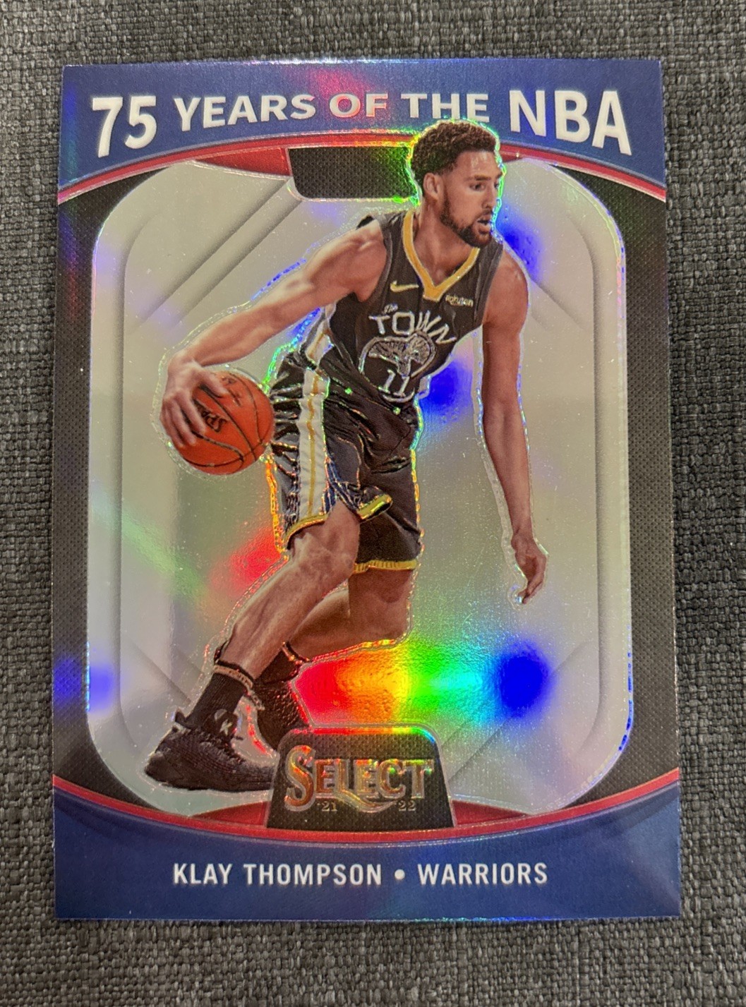 2021-22 Panini Select - 75 Years of the Nba Klay Thompson #60 Silver Prizm