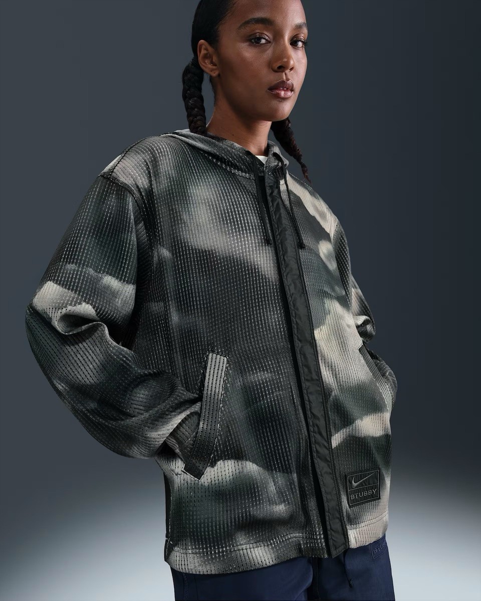 Nike x Stüssy Ghillie All-Over Print Hoodie HQ8537-900 Unisex XXL