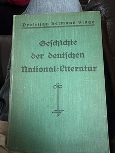 Geschichte der deutschen National-Literatur Hermann Kluge 1931 German Hardcover