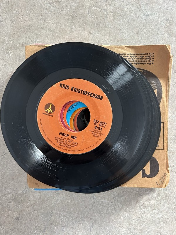 Lot Of 23 Country Music 45’s From 1970’s