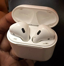 Apple AirPods Wireless Bluetooth In-Ear Earbuds w/ Charging Case, White 2nd Gen