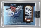 Freddie Freeman 2018 Topps Dynasty #AP-FF4 Blue GU Logo Patch Auto 1/5
