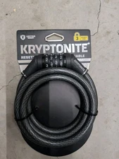 Kryptonite Resettable Combo Cable Bike Lock 4-Digit Code – New Sealed